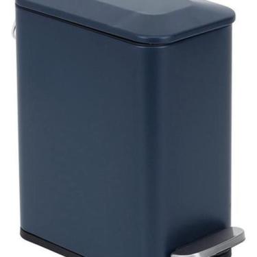 Imagem de Lixeira De Chão Para Banheiro 5L Metal 29X14X27Cm - Azul - Aemaxx