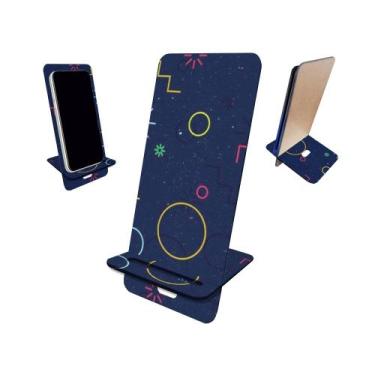 Imagem de Porta Celular MDF Imagens Circulo Linhas - PoloCat