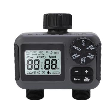 Imagem de Garosa Timer de água Programável Com Saída Dupla Com o Modo de Atraso do Manual Automático de Irrigação para a Mangueira do Jardim