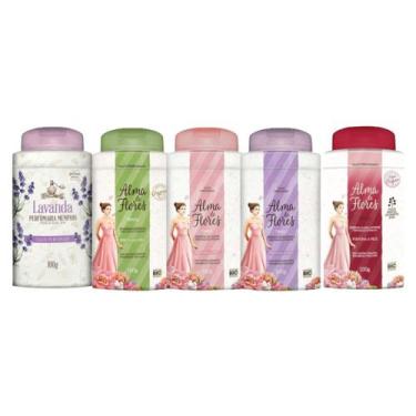 Imagem de Kit 5 Talco Alma De Flores 100G - Memphis