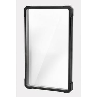 Imagem de JIAONASHIJIA Capa de placa de metal magnética resistente a UV para suporte de cartões de classificação BGS de 130pt, vidro de alta alumina, trava magnética multipontos, estrutura de metal de alumínio