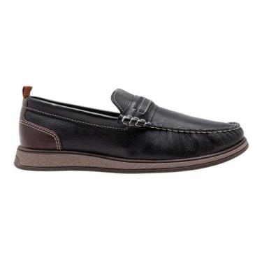 Imagem de Sapato Democrata Mocassim Nash Calce Fácil, Preto, 42
