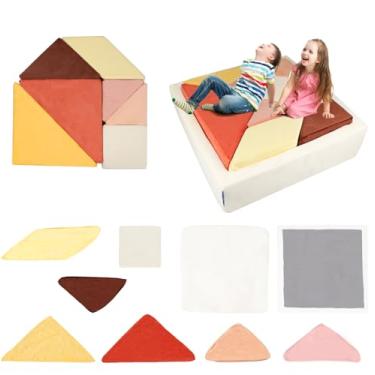 Imagem de Heypappy Conjunto de capa de sofá Tangram, capa de substituição, Dawn