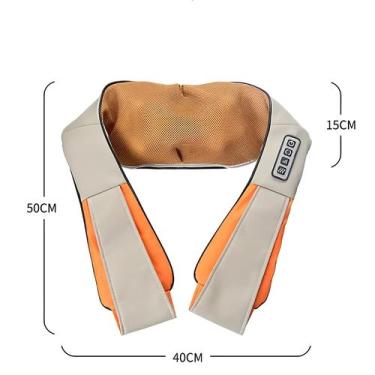 Imagem de Massageador Shiatsu Aquecido Para Pescoço E Ombros, Carro, Casa, Xale 