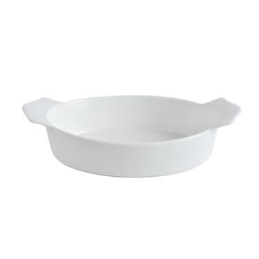 Imagem de Nordic Wind Household Simple Underglaze Color Solid Color Oval Creative Ear Plate - 26,7 cm