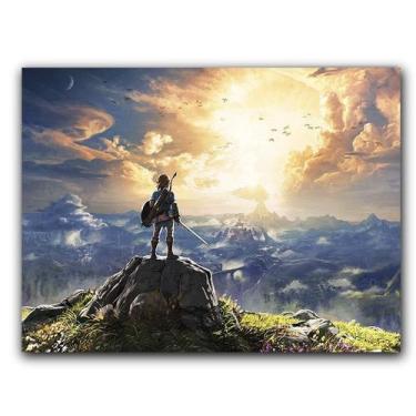 Imagem de Placa  MDF  20 cm x 30 cm - Zelda Link Ocarina of Time - BD Cases