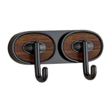 Imagem de KiBcsLic Cabide de parede para casacos, resistente, multifuncional, para chuveiro, suporte para roupão de banho, para banheiro, sala de estar, dormitório, Gancho Duplo