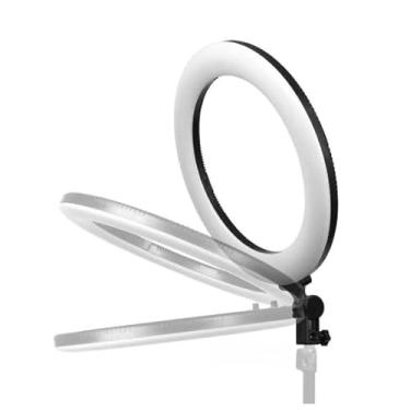Imagem de Iluminador Ring Light Profissional 14" com Tripé 2,1m e 3 Suportes para Celular - Luz Ajustável para Maquiagem, Fotos, Vídeos e Streaming