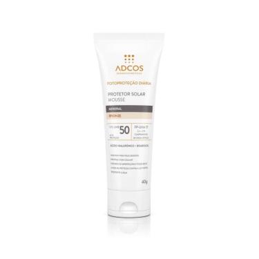 Imagem de Mousse Mineral Adcos Protetor Solar Fps50 Cor Bronze 40G