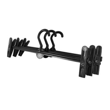 Imagem de Kit Cabides com Prendedor Ajustável  Ideal para Calças, Saias e Shorts