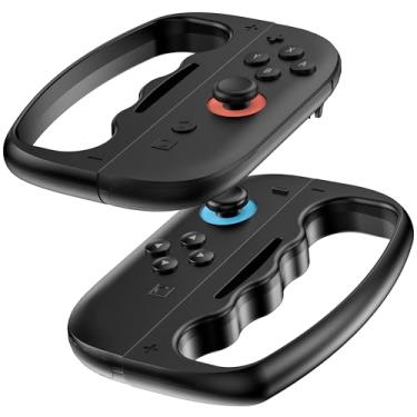 Imagem de PAWDIARY Switch 2 manoplas para boxe fitness, jogo esportivo para controle Joycon Nintendo Switch 2 2025, 2 peças de interruptor ergonômico confortável, 2 acessórios de alça de boxe - preto e preto