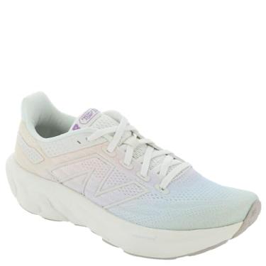 Imagem de New Balance Fresh Foam X 1080 V13 Tênis de corrida feminino, Sal marinho/roxo desbotado/azul pedreira, 39