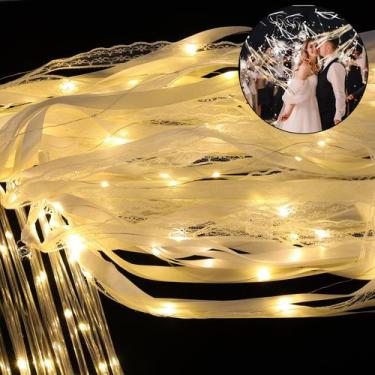 Imagem de Varinhas de casamento HUIZONHOME 100 unidades de fita com luz LED