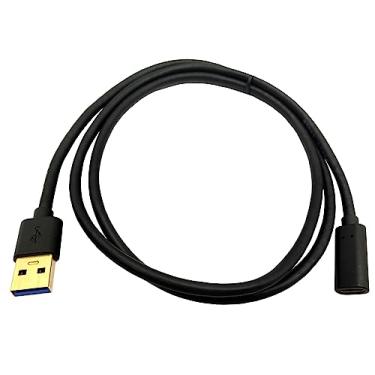 Imagem de MTUERANC Cabo USB A para USB C, USB 3.0 Tipo A Macho para USB 3.0 Tipo C (USB-C) Adaptador conversor de dados e carregamento fêmea para laptop e PC (1 m/3,3 pés)