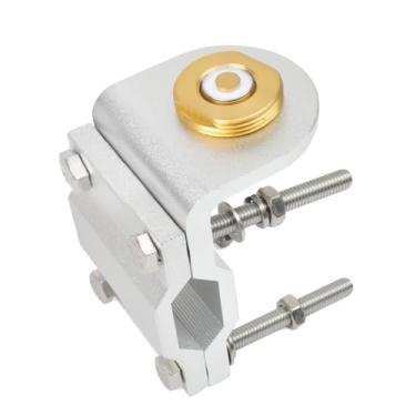 Imagem de HYSHIKRA Suporte universal de montagem de barra de rolagem/espelho, suporte de antena anticorrosão de alumínio para antena base externa móvel NMO com adaptador NMO (NMO para UHF-Fêmea) (suporte com