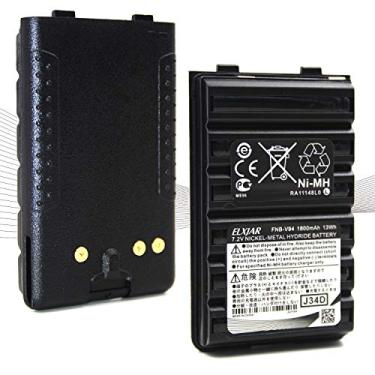 Imagem de elxjar (Pacote com 2) Bateria de substituição de 7,2V 1800mAh Ni-MH para Yaesu Vertex FNB-V94 FNB-83 FNB-V57 FNB-64 FT-60R VX-150 VX-160 VX-170 VX-180 VX-410 VX-420 VX-420A FX-420A T-270 Rádios