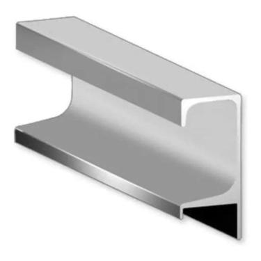 Imagem de Perfil Puxador Alumínio Móveis Armário Gaveta acetinado 5002 Gola Pauma 15mm