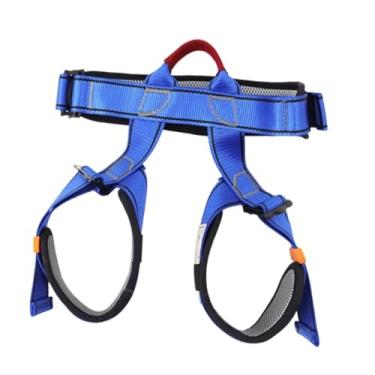 Imagem de IEUDNS Arnês de escalada, arnês de segurança para crianças, resistente para playground, aventuras em árvores, escalada, equipamento de arborista