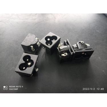 Imagem de 50x Conector Tripolar p/ Fonte notebook Tu-333 2,5amp 250v - Tecx