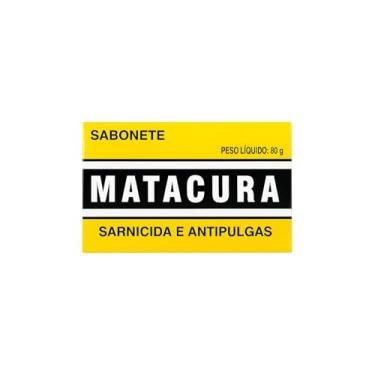 Imagem de Sabonete Matacura Antipulgas e Carrapatos 80g para Cães e Gatos – Sarnicida e Higienizador Pet