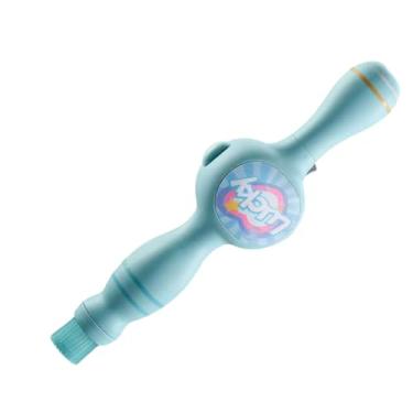 Imagem de Varinha Mágica de Bolhas de Sabão e Vapor com LED, Recarregável USB, Kit Completo com Atomizador, Luvas e Líquido (Azul)