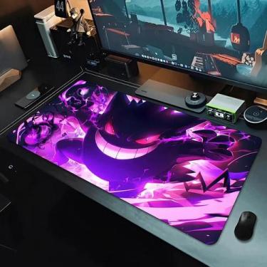 Imagem de Mousepad Grande Para Jogos Kawaii Anime Pokémon Tapete De Mesa Gamer V