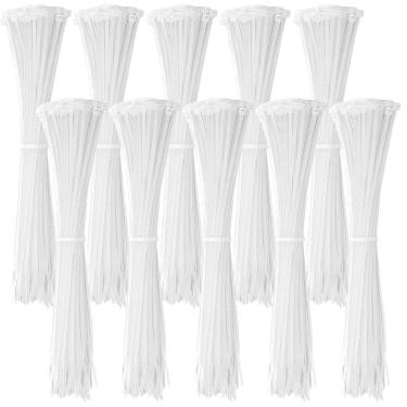 Imagem de Abraçadeira Nylon Enforca Gato 2,5X200Mm Branco Com 1000 Un