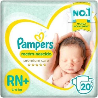 Imagem de Fraldas Pampers Recem-Nascido Rn+ 20 Unidades