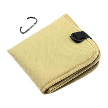 Imagem de KiBcsLic Assento dobrável para caminhada, almofada para sentar, leve e compacto, à prova d'água para parques, eventos esportivos, festivais e atividades ao, Cáqui