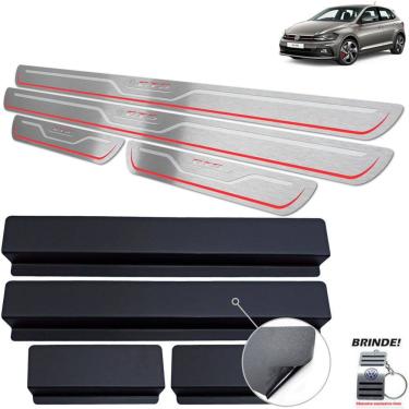 Imagem de Soleiras Gravação em Prata Baixo Relevo Polo GTS Aço inox