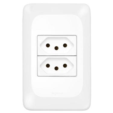 Imagem de 2 Tomadas 2p+t 10 Ampères 4x2 - Lgx303 - Pial 2 Tomadas 2p+t 10a 4x2 Pial Pop - Lgx303 - Pial