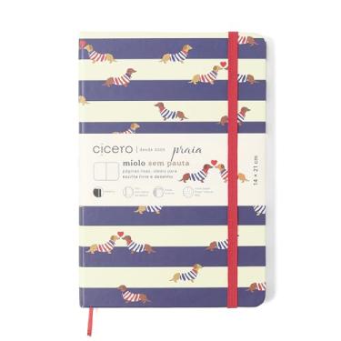 Imagem de CADERNETA CICEROS PRAIA SEM PAUTA 14X21 CACHORROS