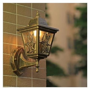 Imagem de Luminária de parede retrô à prova d'água E27 Lâmpada de mesa Lâmpada europeia Villa Pátio Jardim Varanda Varanda Luminárias, Luminária pendente de teto LED, B