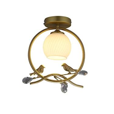 Imagem de Luminária de parede interna LED quente/branca/neutra, abajur de vidro, luminária de teto, corpo de lâmpada de ferro forjado, iluminação de cabeceira para quarto, luminária de parede para sal