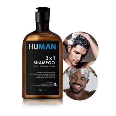 Imagem de Shampoo Masculino 31 Barba Cabelo e Corpo Human 240ml