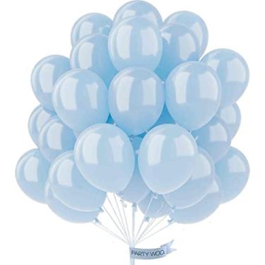 Imagem de PartyWoo Balões Azul-Céu 50 Peças 12" Luz Perolada Para Formatura Revelação Do Sexo Bebê Chá De Casamento Aniversário Festa Decorações Azul-Z22