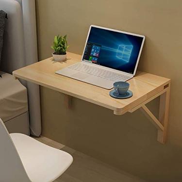 Imagem de LXB Mesa de computador de parede doméstica - Estações de trabalho de computador, mesa de folhas suspensas, mesa dobrável de cozinha e mesa de jantar, decoração de parede de mesa de estudo infantil