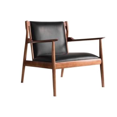 Imagem de URGDWEKJY Cadeira de sofá nórdica moderna minimalista cadeira de sofá para varanda ao ar livre cadeira única sala de estar cadeira com encosto preguiçoso sofá para sala de estar (B)