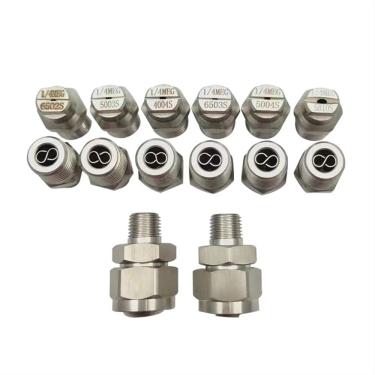 Imagem de XMGKMN Fácil de instalar bocal de limpeza de ventilador de aço inoxidável máquina de limpeza de alta e baixa pressão bocal de pulverização bocal de limpeza do ventilador (tamanho: 12)