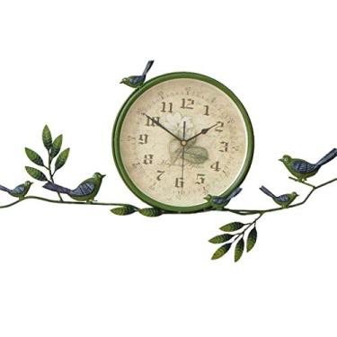 Imagem de Relógio de pássaro de 25 cm em estilo europeu criativo silêncio moderno relógio minimalista sala de estar quarto estudo relógio de parede