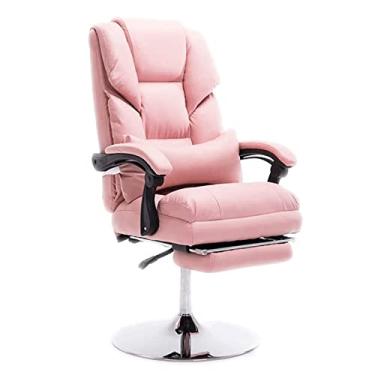 Imagem de Cadeiras de secretária de escritório cadeira de escritório ergonómica de couro artificial com apoio de braços cadeira de escritório cadeira de computador de altura ajustável cadeiras gerenciais para