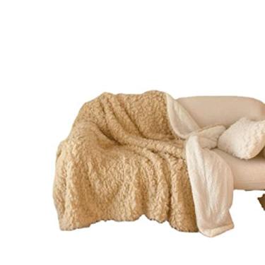 Imagem de Manta manta decoração de casa confortável e suave esponja edredão grosso peludo criativo tiro toalha xaile