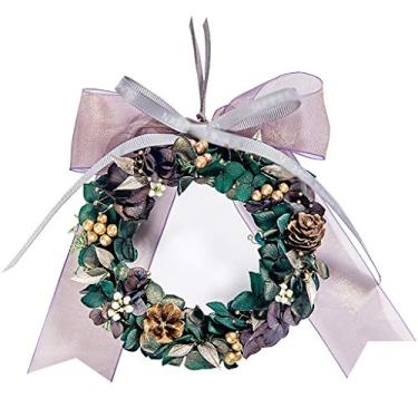 Imagem de WYUYIWH Flor artificial coroa de flores eternas caixa de presente de flores preservadas romântico preservado rosa real aniversário melhor amiga namorada festival decoração ornamentos (C)