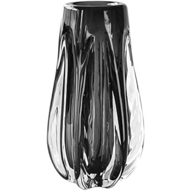 Imagem de CYYHGD Vasos de vidro, material espessado, flores secas, vasos para arranjos florais, criativos para casamentos, casa, cozinha, jardim, decoração de varanda (Monocolor 9 * 26 cm)