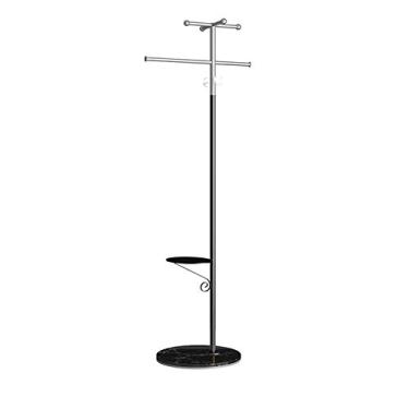 Imagem de Cabideiro, suporte giratório para secar roupas, cabide independente de chão com base de mármore, adequado para sala de estar e quarto
