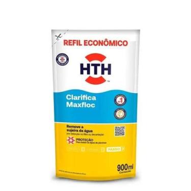 Imagem de HTH Maxfloc Clarificante e Floculante Refil 900 mL Reposição Econômica