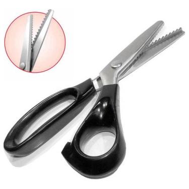 Imagem de Tesoura Picotar Zig Zag Scrapbook Patchwork Artesanato 22cm - Evolvere