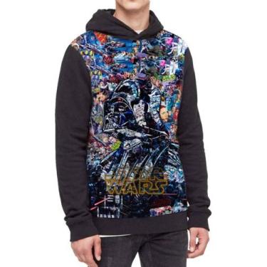 Imagem de Moletom Com Capuz Star Wars Ref:448 - smoke, Preto, GG
