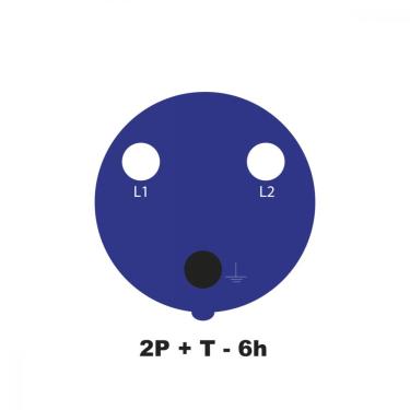 Imagem de Tomada de Sobrepor Industrial 2P+T 32 A 220-250 Vca 6 H Tramontina