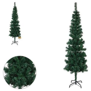 Imagem de Arvore de Natal Slim Fina 180cm Pinheiro Verde 320 Galhos - Klizz, Ver